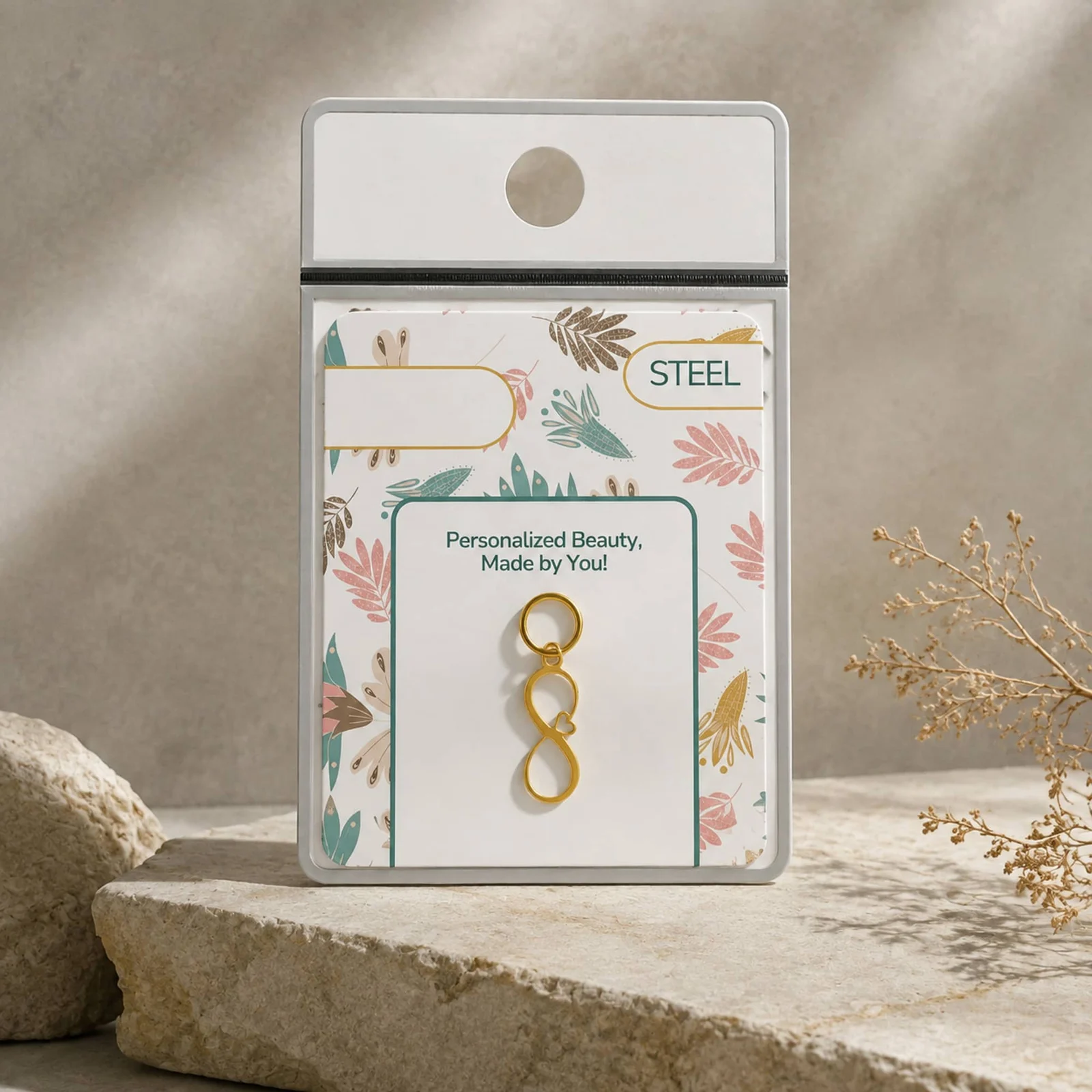 CHARM ACERO INOXIDABLE COLOR DORADO