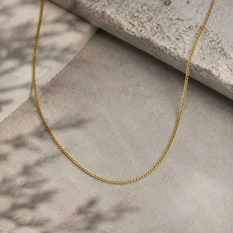 COLLAR DE CADENA ACERO DORADO