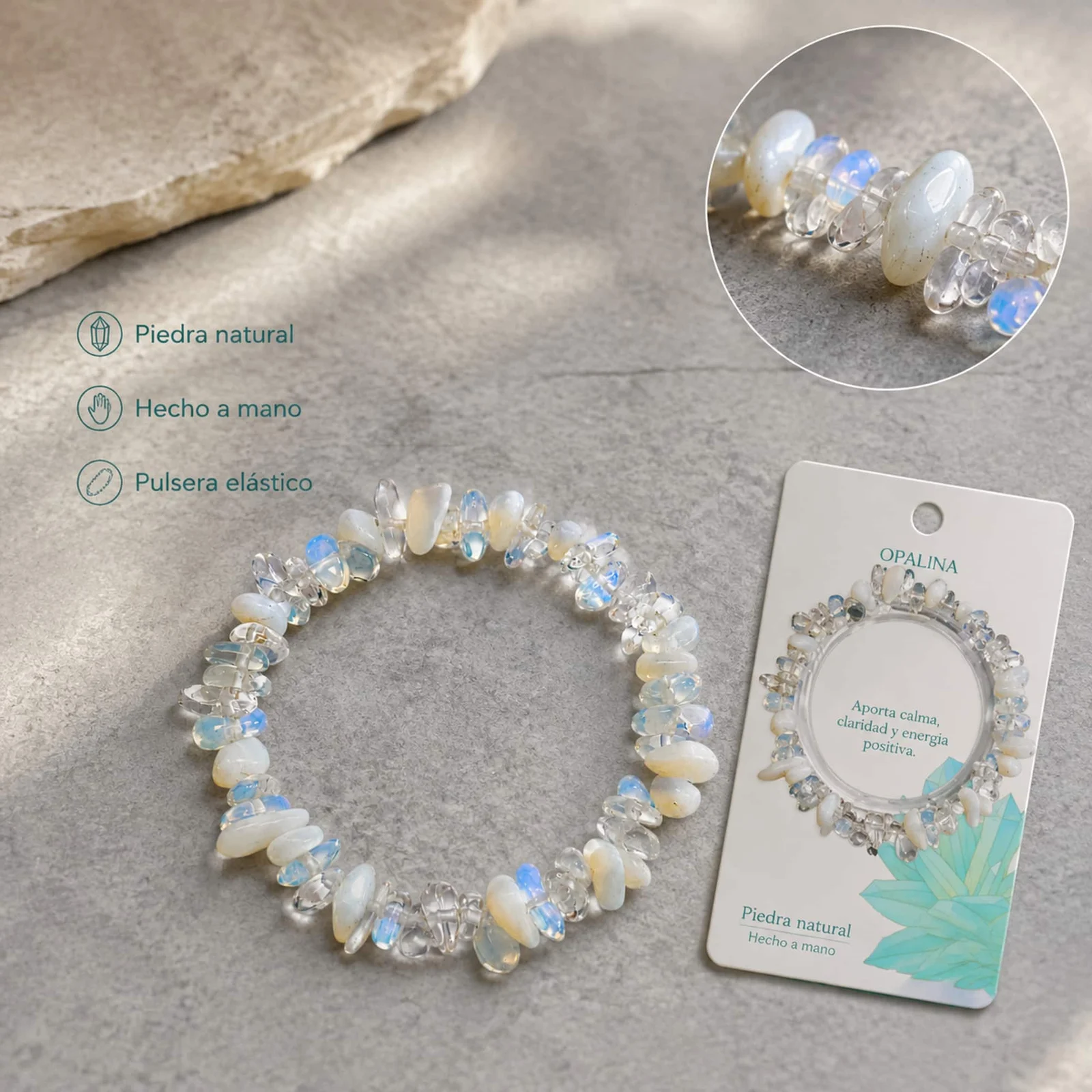 Pulsera Piedra natural Opalina