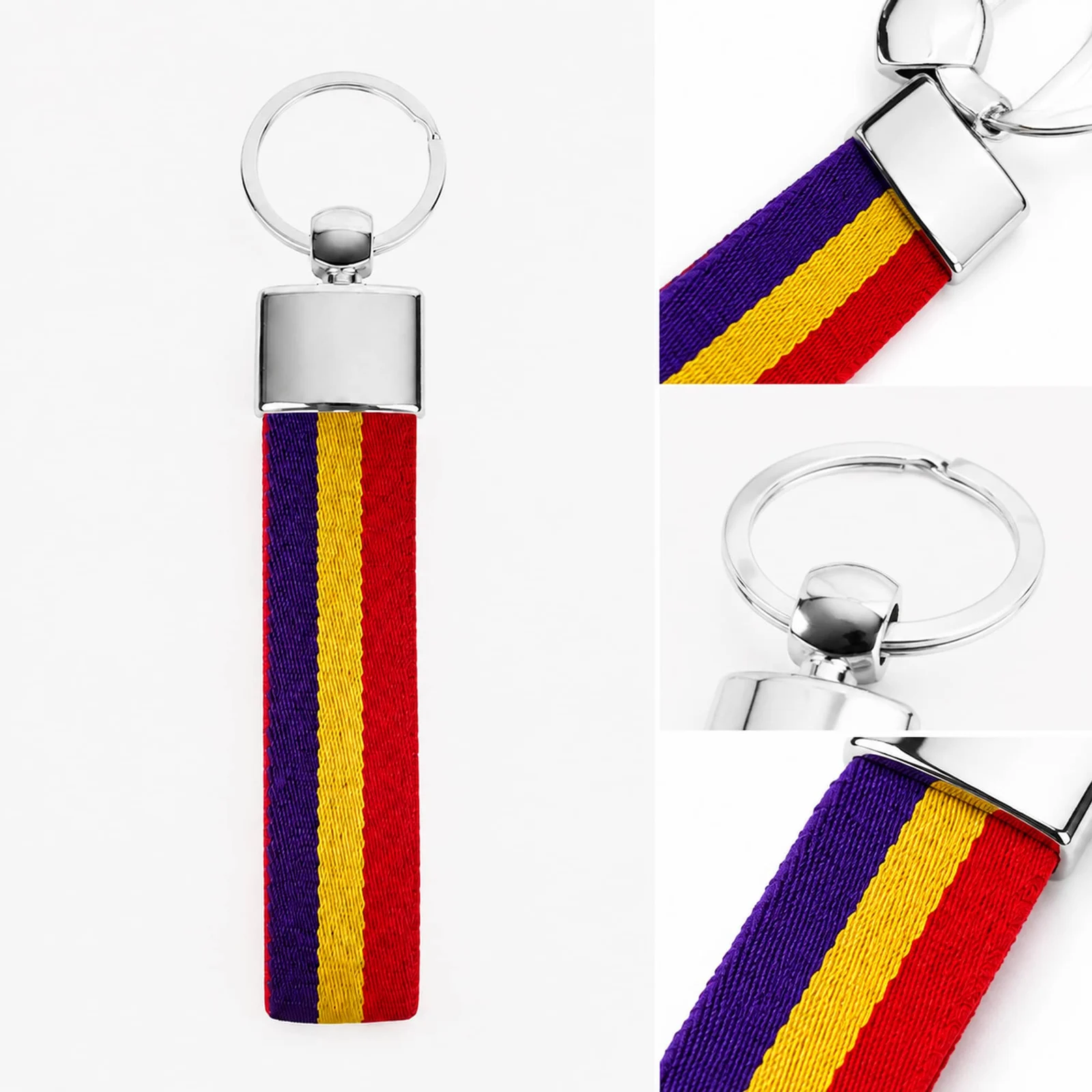 LLAVERO BANDERA ESPAÑA DE CINTA ELÁSTICA