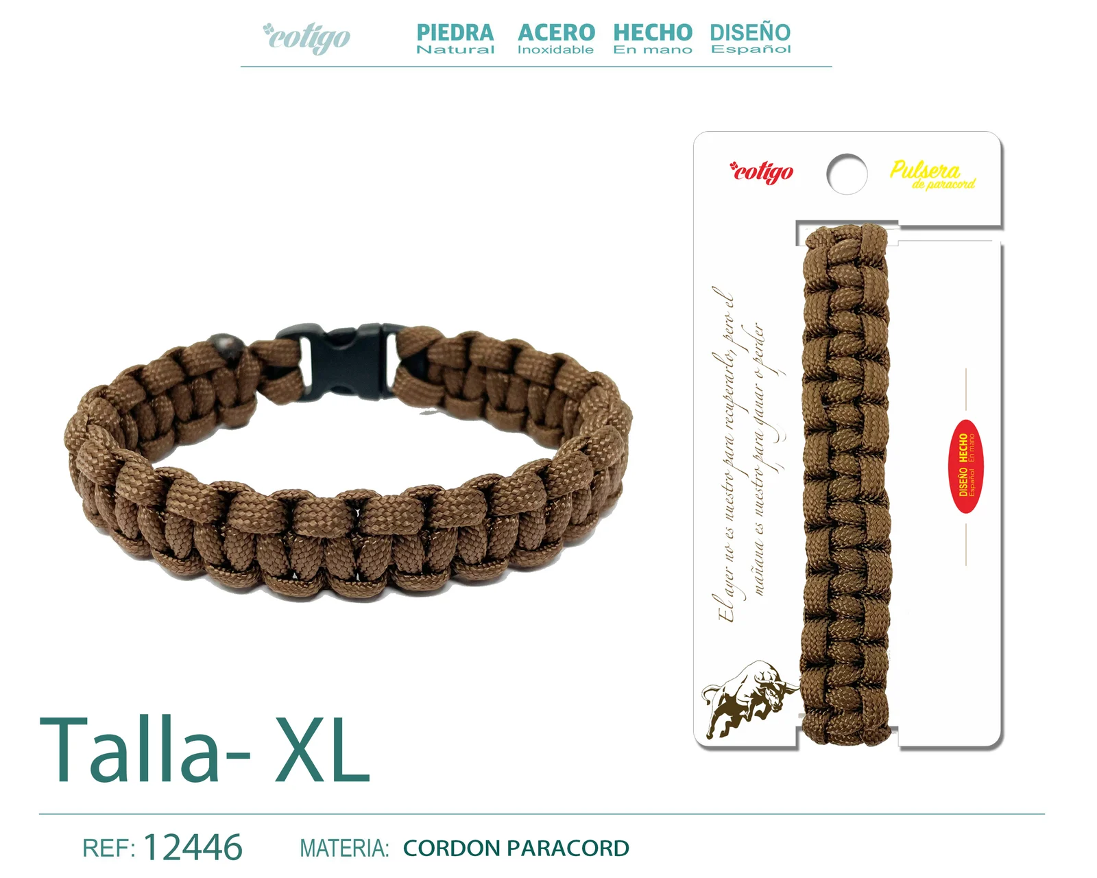 PULSERA PARACORD TRENZADO TALLA PEQUENA