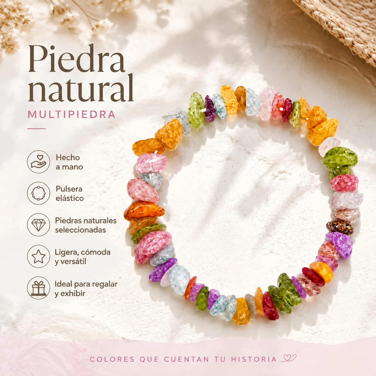 Pulsera Piedra natural Multipiedra