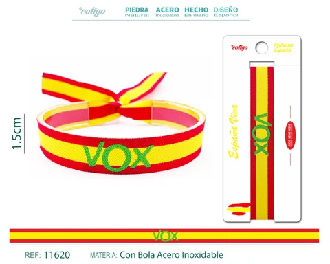 PULSERA VOX ESPAÑA TEJIDO