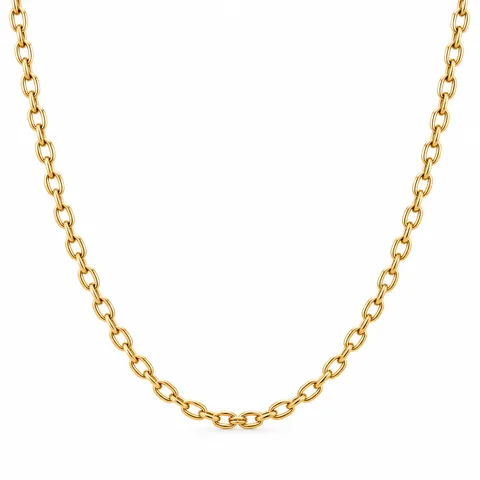 COLLAR DE CADENA ACERO DORADO