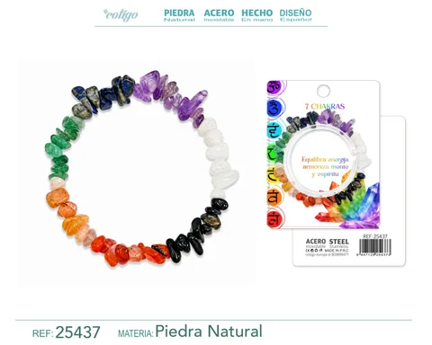 Pulsera Piedra natural 7 Chakras