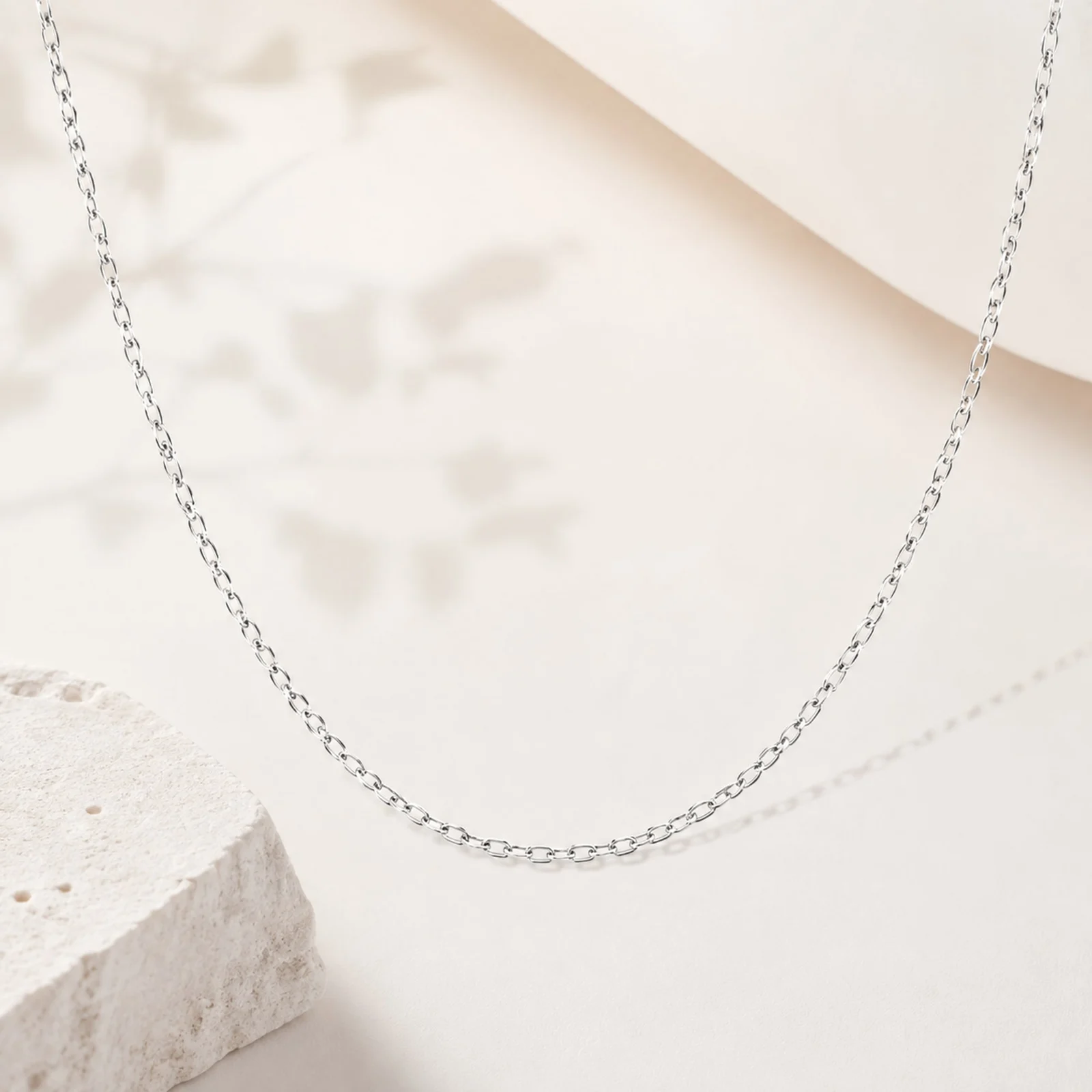 COLLAR DE CADENA ACERO PLATEADO