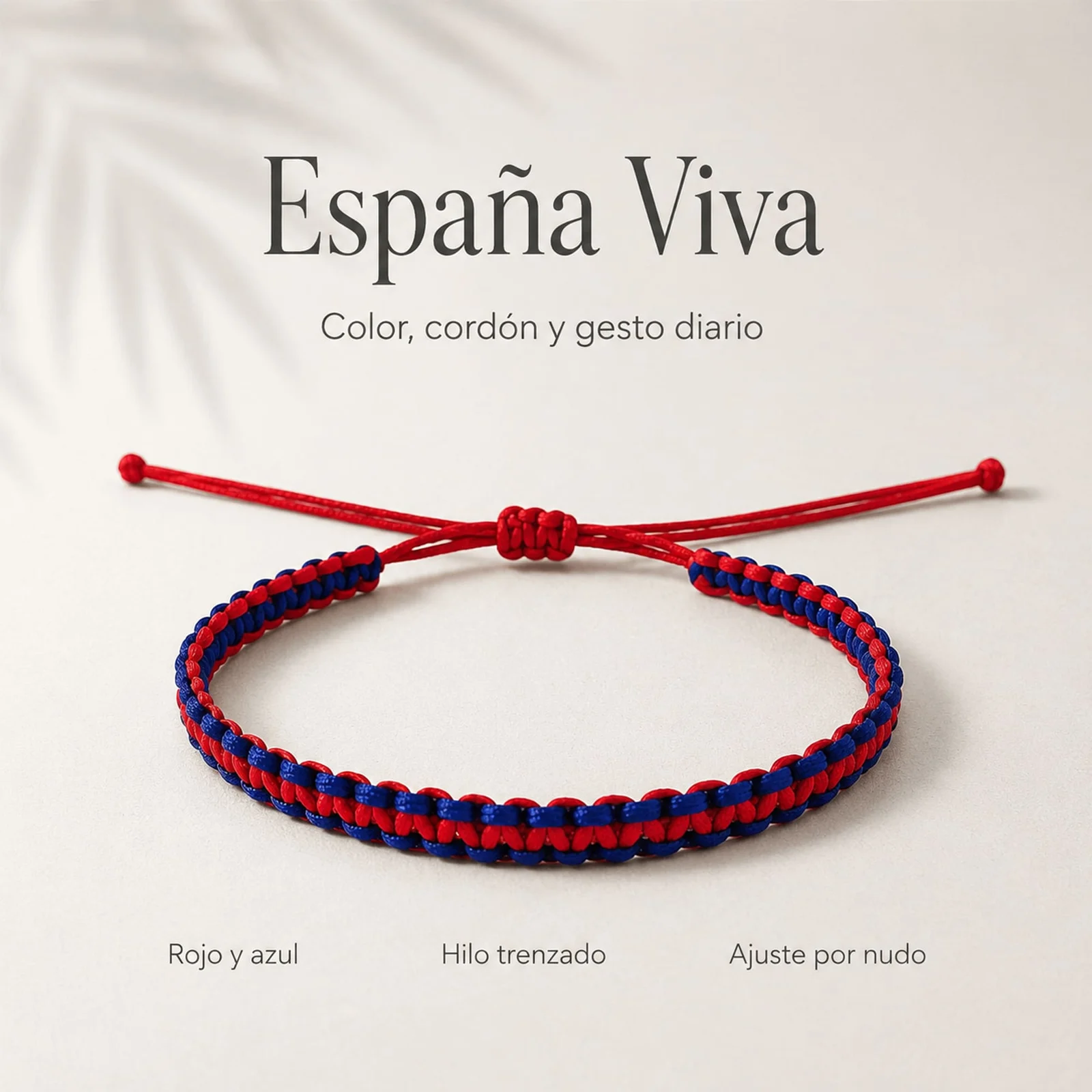 PULSERA BANDERA ESPAÑA AZUL