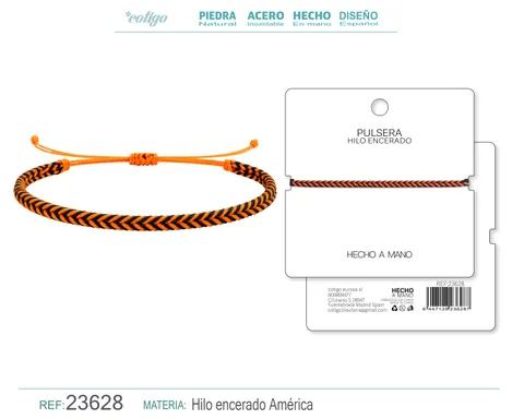 PULSERA HILO ENCERADO