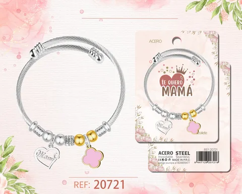 BRAZALETE ACERO PARA MAMA