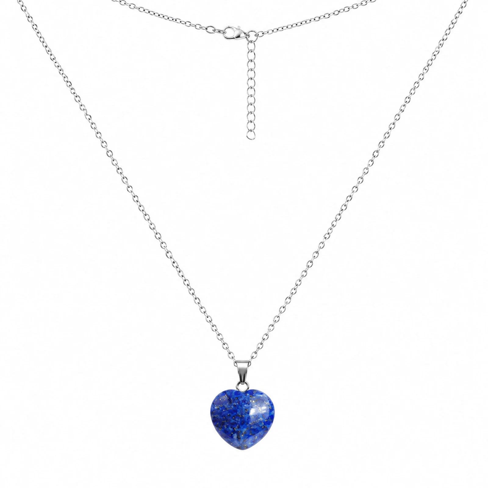 Colgante Piedra lapislázuli con cadena Acero Inoxidable