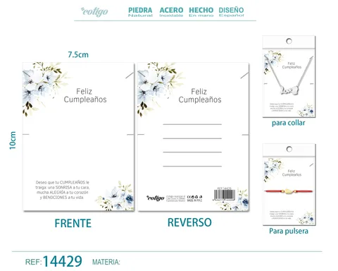 TARJETA FELICITACIÓN PARA CUMPLEAÑO