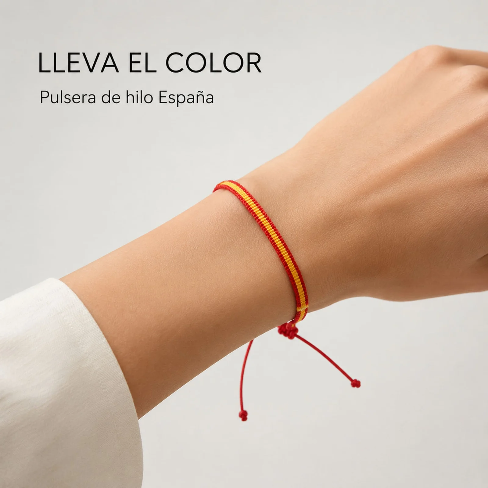Pulsera Bandera España de Hilo Destino