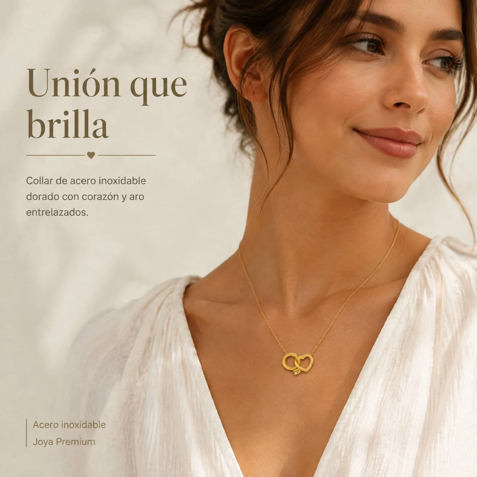 COLLAR ACERO INOXIDABLE CON SOBRE