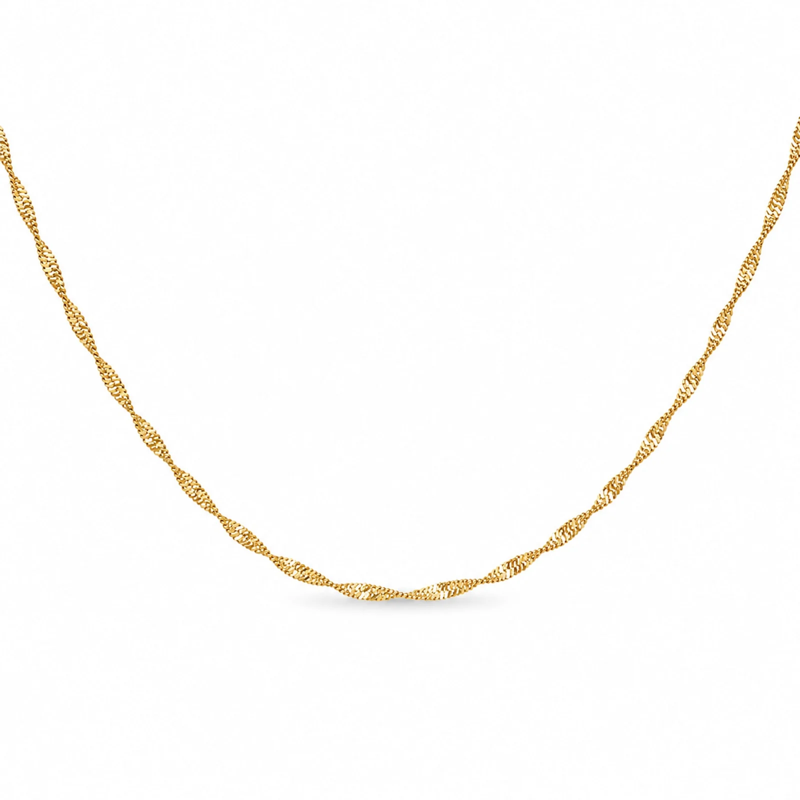 COLLAR DE CADENA ACERO DORADO