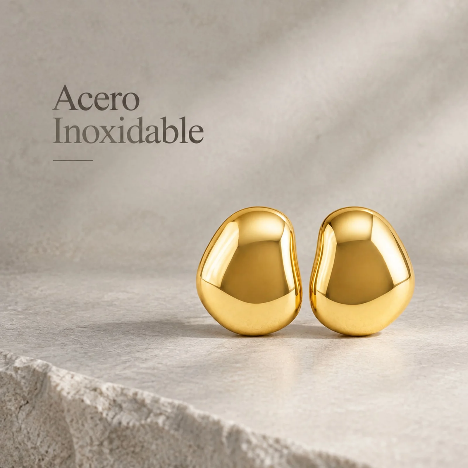 Pendiente Acero Inoxidable color Dorado