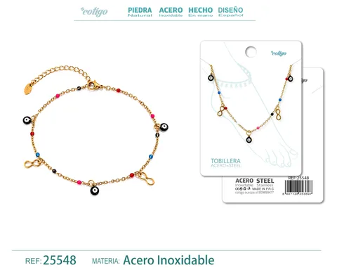 Tobillera Acero Inoxidable