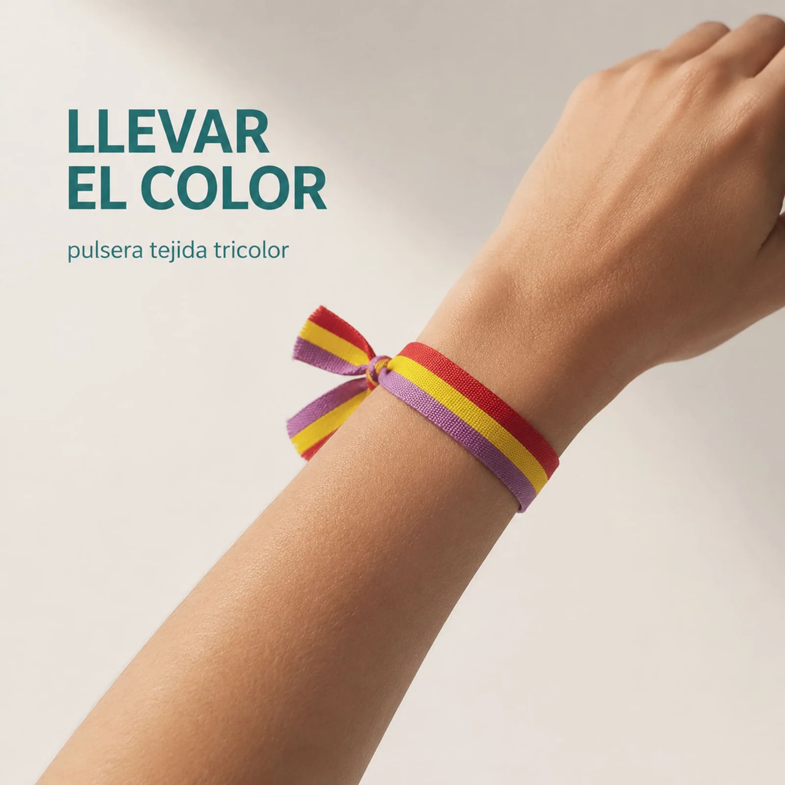 PULSERA REPÚBLICA ESPAÑOLA TEJIDO