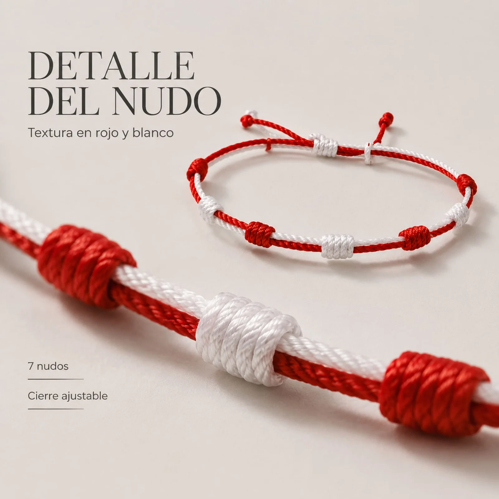 PULSERA 7 NUDOS DE BANDERA DE  CANTABRIA