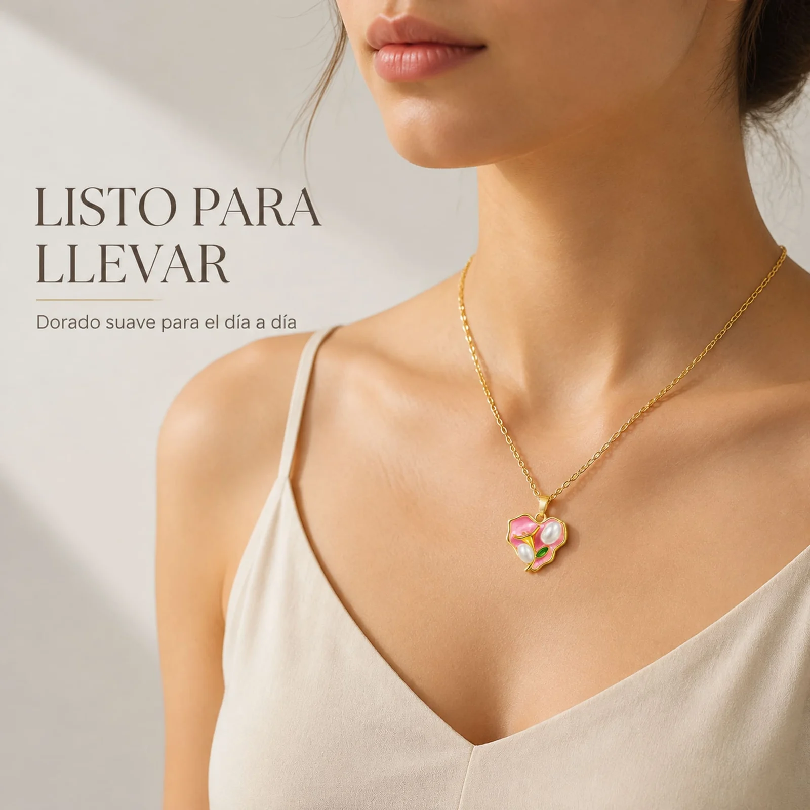 COLGANTE CHAPADO ORO 14K CON CIRCONITA