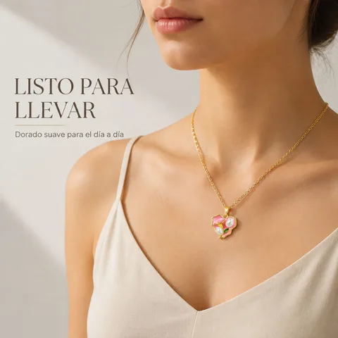 COLGANTE CHAPADO ORO 14K CON CIRCONITA