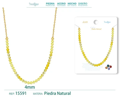 COLLAR AGATA 4MM