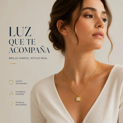 COLLAR ACERO INOXIDABLE CON SOBRE