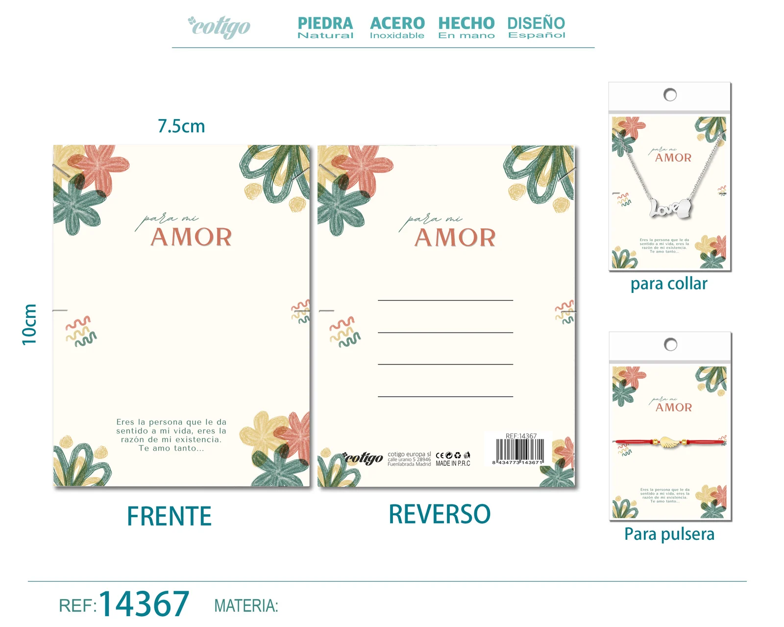 TARJETA FELICITACIÓN PARA AMOR