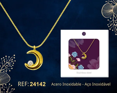 COLLAR ACERO INOXIDABLE CON SOBRE