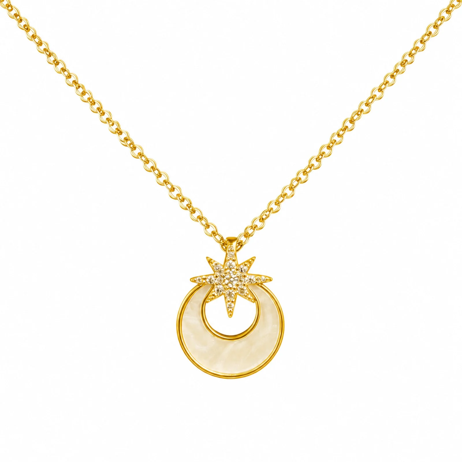 COLGANTE CHAPADO ORO 14K CON CIRCONITA