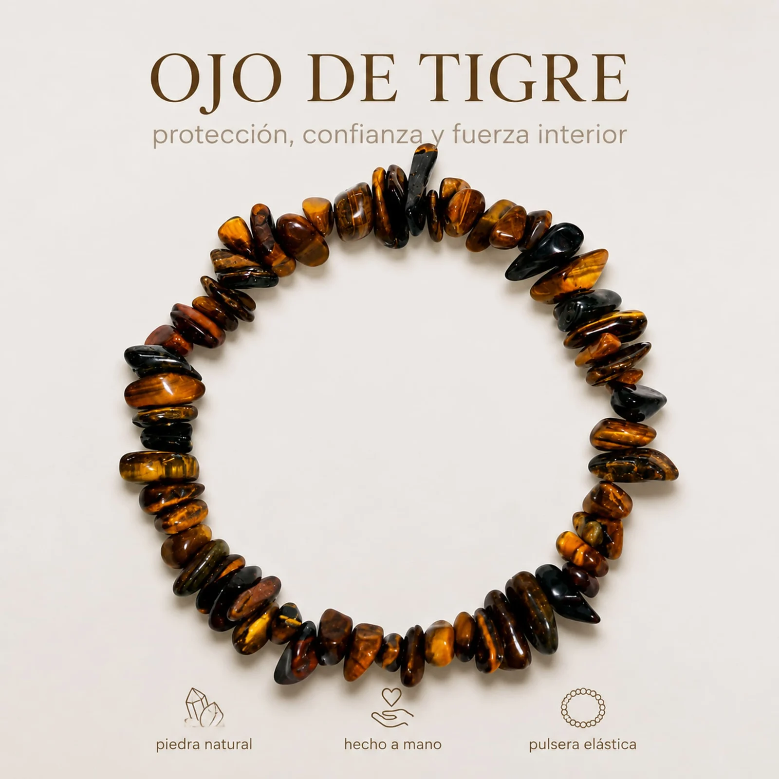 Pulsera Piedra natural Ojo de Tigre