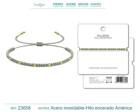 PULSERA HILO ENCERADO