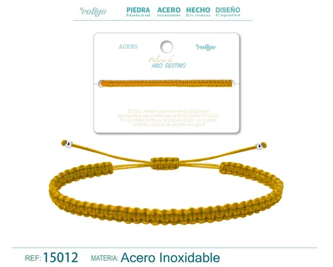 PULSERA HILO DESTINO COLOR DORADO