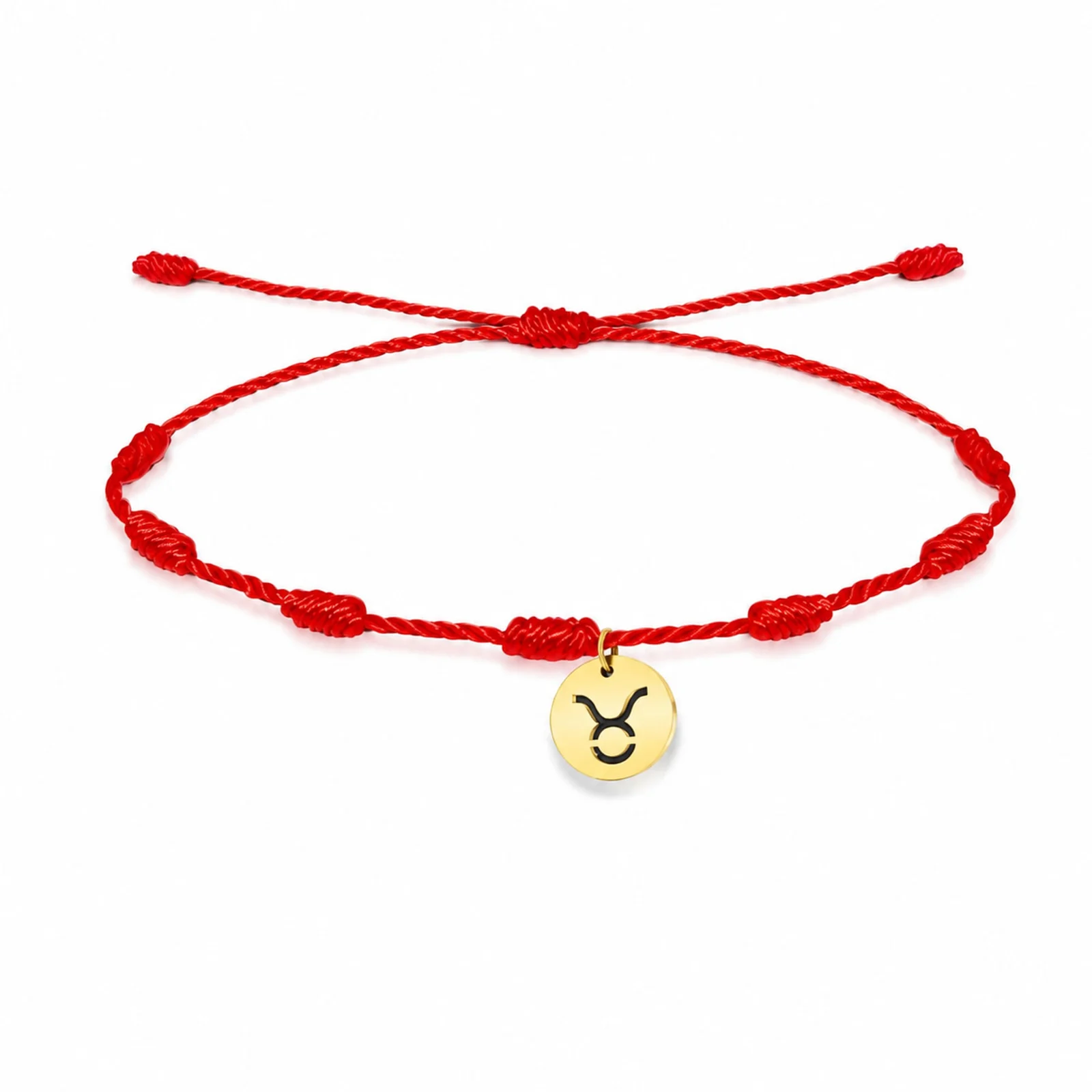 PULSERA 7 NUDOS CON TAURO ACERO. COLOR DORADO