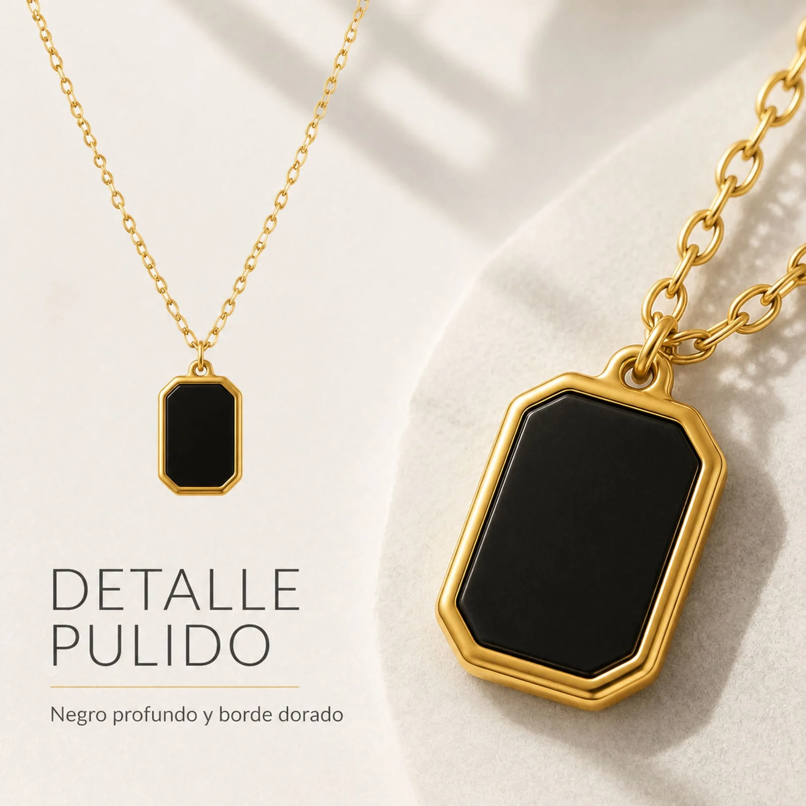 COLLAR ACERO INOXIDABLE CON SOBRE