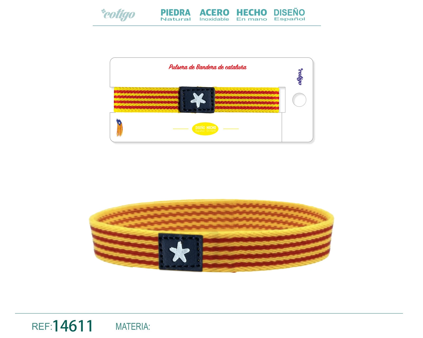 PULSERA BANDERA CATALUÑA