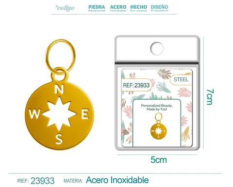CHARM ACERO INOXIDABLE COLOR DORADO