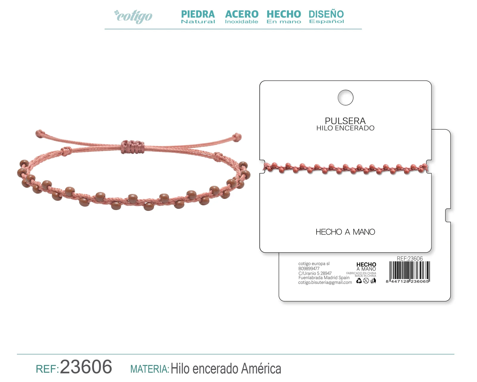 PULSERA HILO ENCERADO