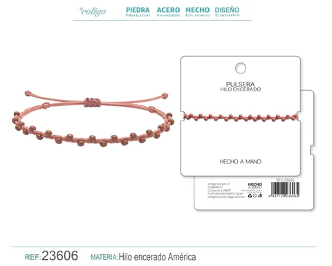 PULSERA HILO ENCERADO