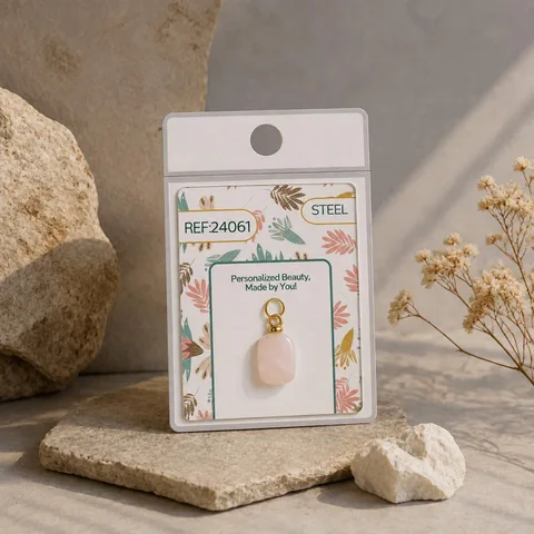 CHARM ACERO DORADO CHAPADO ORO 14 K