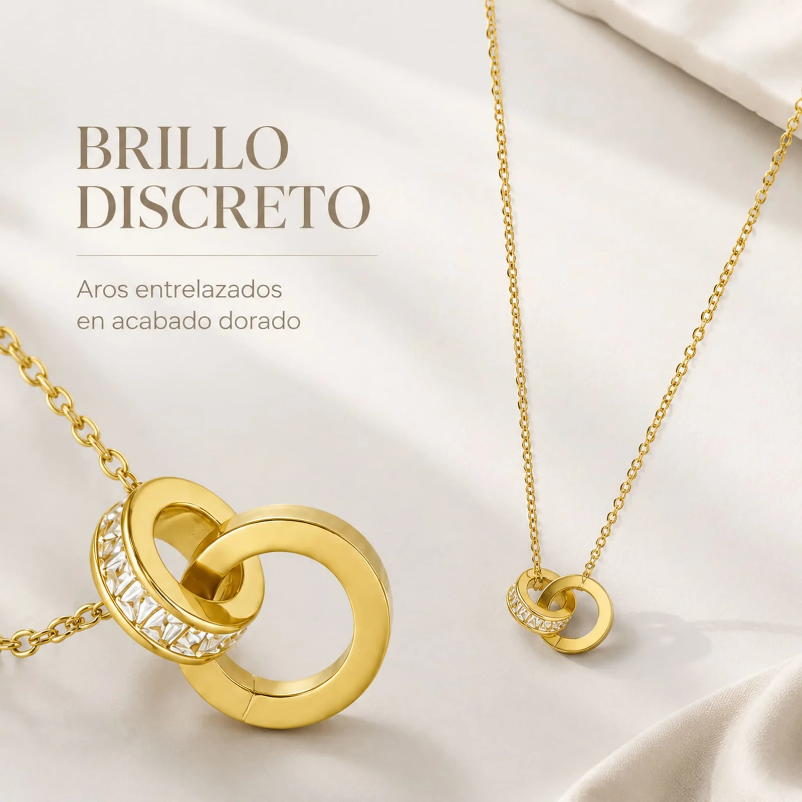 COLLAR ACERO INOXIDABLE CON SOBRE