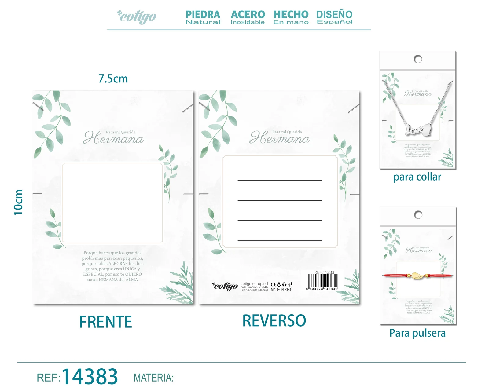 TARJETA FELICITACIÓN PARA HERMANA