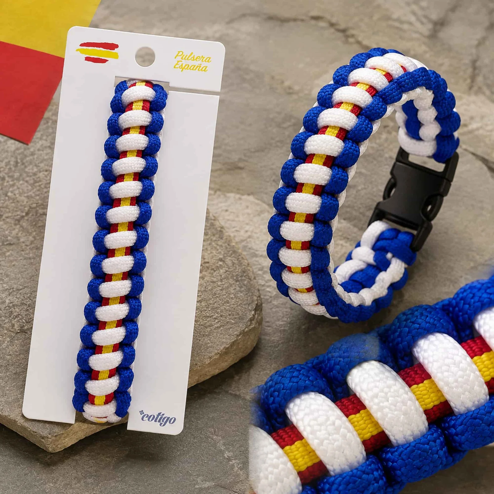 PULSERA PARACORD BANDERA ESPAÑOL