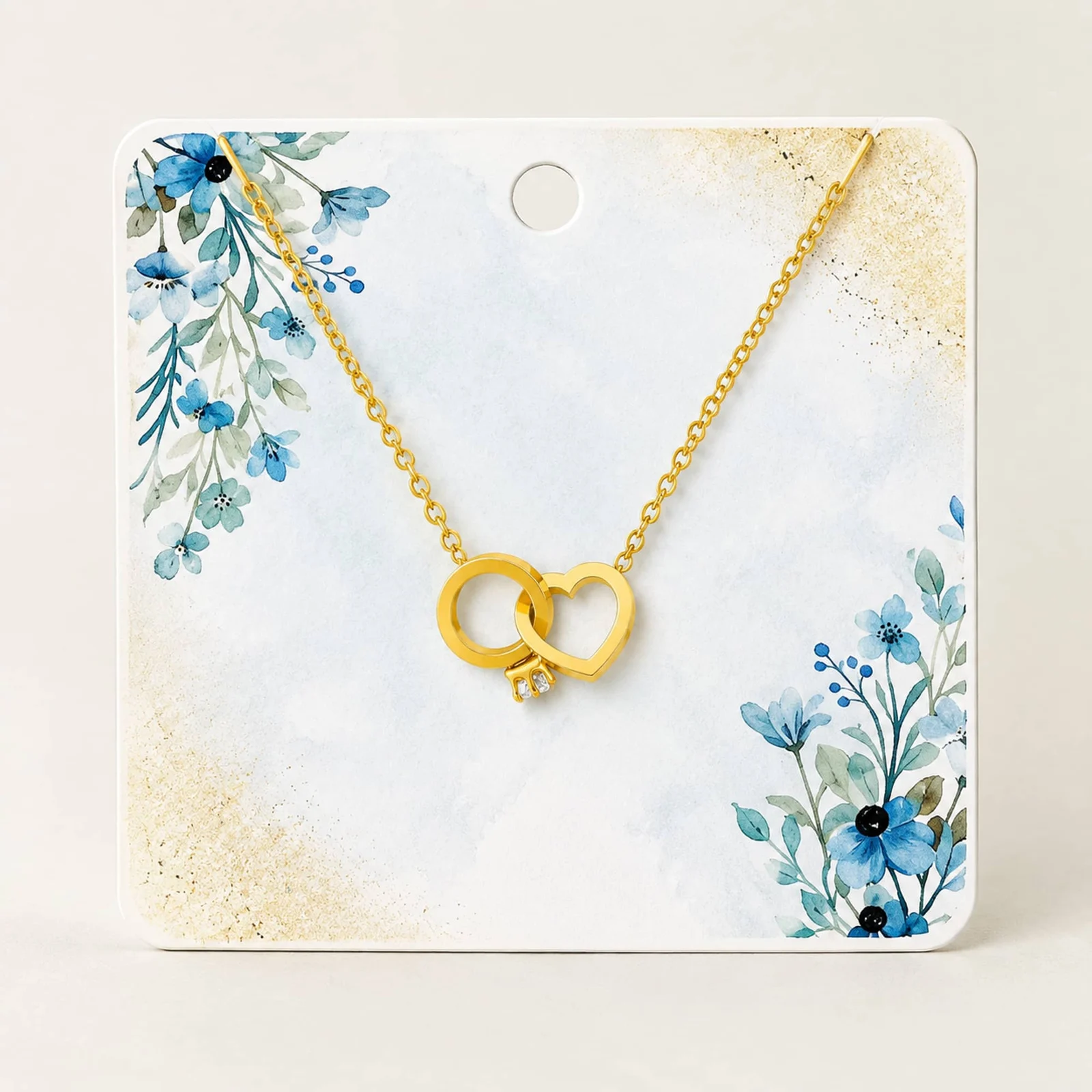 COLLAR ACERO INOXIDABLE CON SOBRE