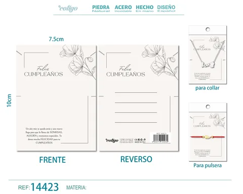 TARJETA FELICITACIÓN PARA CUMPLEAÑO