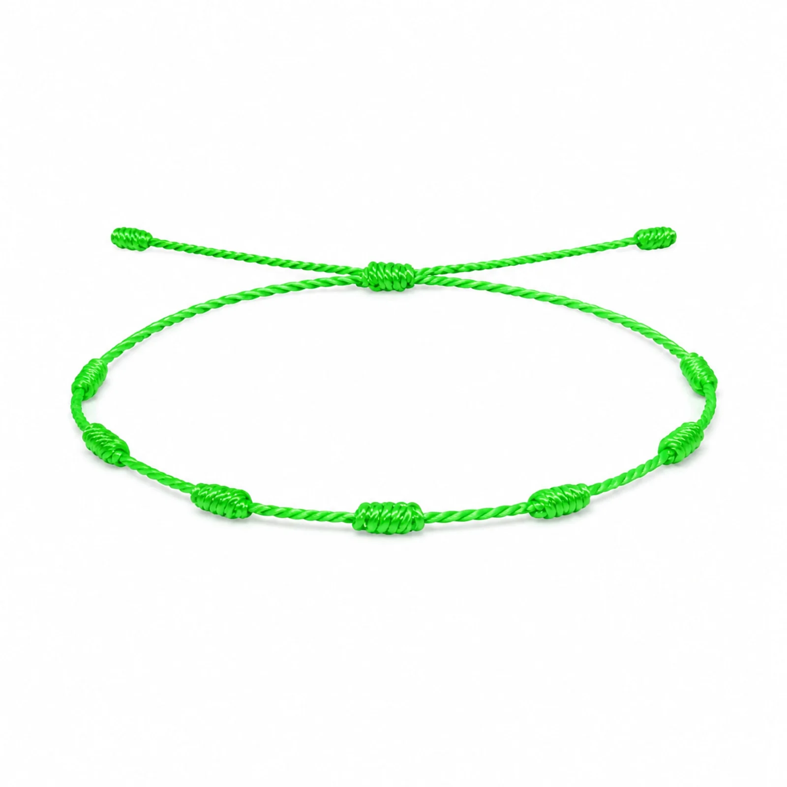 PULSERA 7 NUDOS VERDE