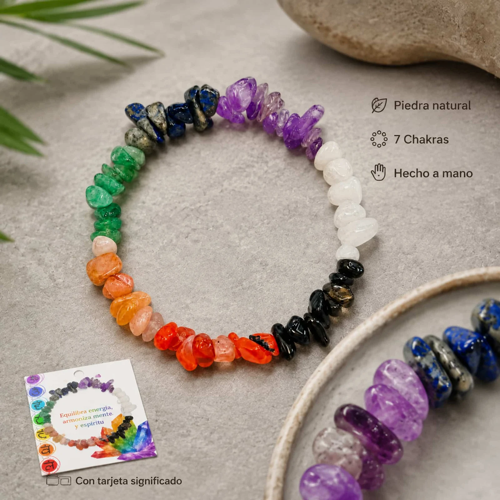 Pulsera Piedra natural 7 Chakras