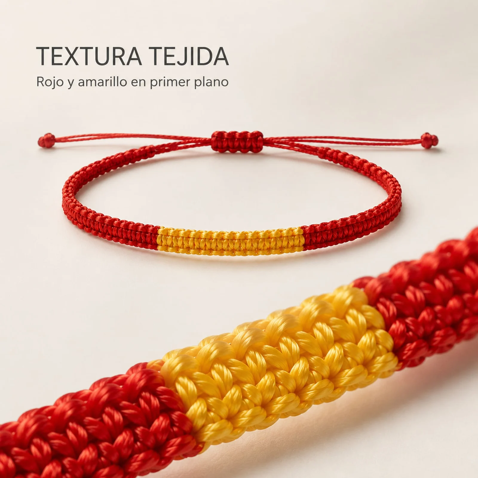 Pulsera Bandera España de Hilo Destino