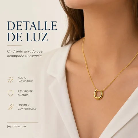 COLLAR ACERO INOXIDABLE CON SOBRE