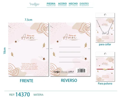 TARJETA FELICITACIÓN PARA AMOR