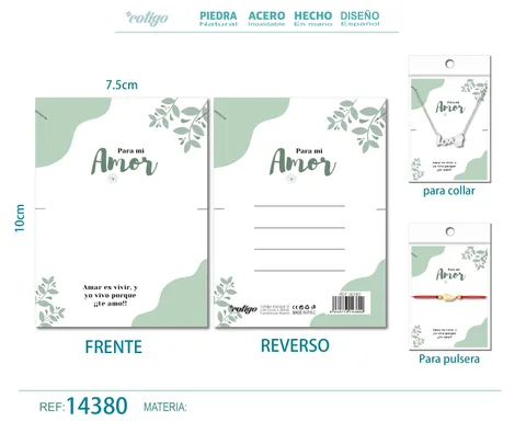 TARJETA FELICITACIÓN PARA AMOR